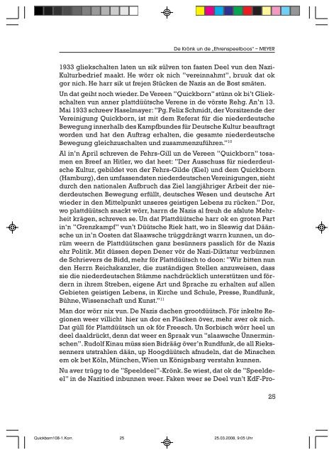 Editorial - Quickborn. Vereinigung für niederdeutsche Sprache und ...