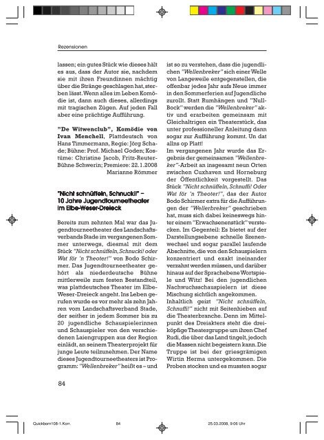 Editorial - Quickborn. Vereinigung für niederdeutsche Sprache und ...