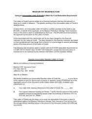 Sample Irrevocable Standby Letter of Credit - Missouri Petroleum ...