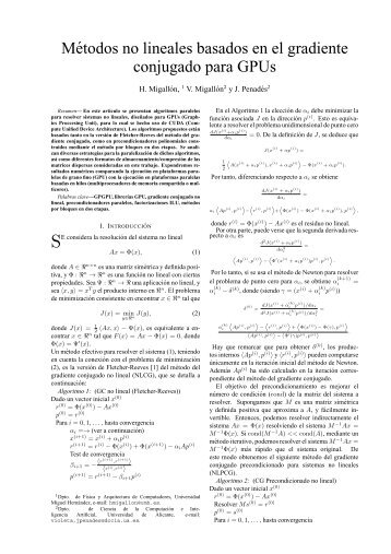 MÃ©todos no lineales basados en el gradiente conjugado ... - JP2011