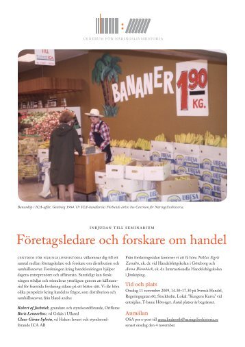 FÃ¶retagsledare och forskare om handel - Centrum fÃ¶r ...