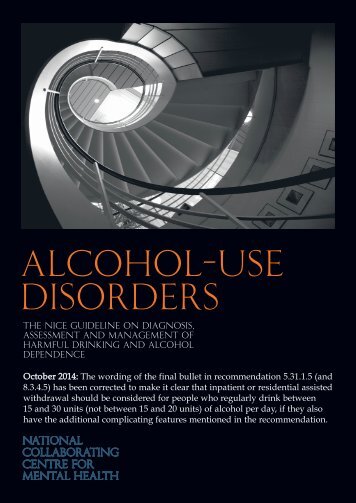 Alcohol use disorders - National Collaborating Centre for Mental ...