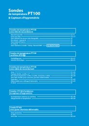 Sondes de tempÃ©rature PT100 & Capteurs d'hygromÃ©trie - Prosensor