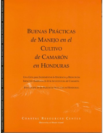 Buenas PrÃ¡cticas de Manejo en el Cultivo de CamarÃ³n en Honduras