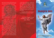 Pasqua 2012 - Lettera ai Fedeli - ARCIDIOCESI METROPOLITANA ...