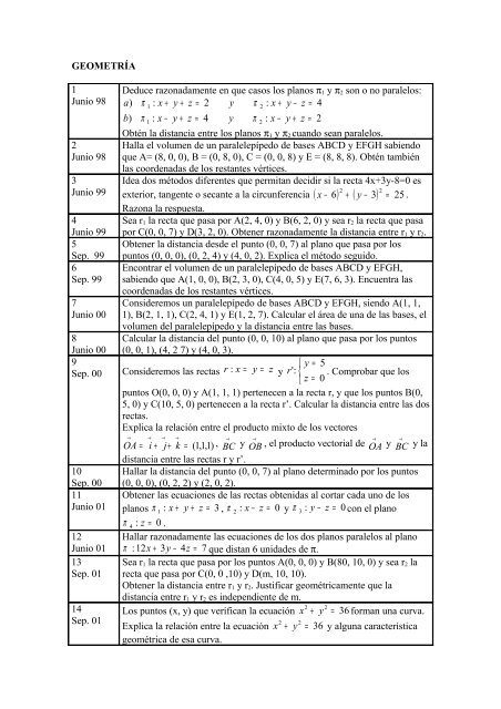 Geometria - IES Jaume I de Borriana