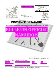 Juin - frbtt - namur