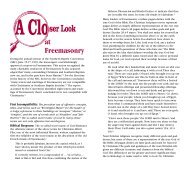 Closer Look. Freemasonry - Freemasonry Watch