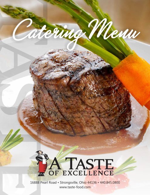 Download and Print Our Menu Brochure - A Taste of Excellence
