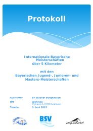 Internationale Bayerische Meisterschaften Ã¼ber 5 km - SV Wacker ...