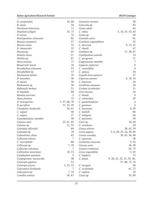 Herbarium Cryptogamae Indiae Orientalis - Indian Agricultural ...