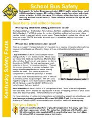 School Bus Safety Kentucky Safety Facts
