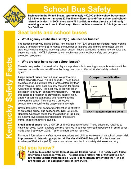 School Bus Safety Kentucky Safety Facts