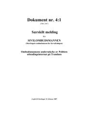 Dokument nr. 4:1 (2006-2007) - Sivilombudsmannen