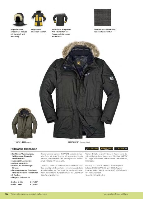 Jack Wolfskin Katalog 2012