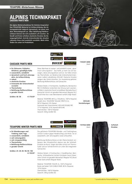 Jack Wolfskin Katalog 2012