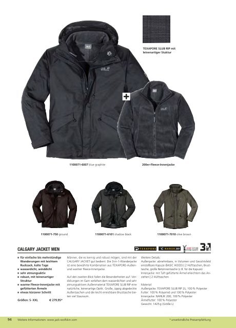 Jack Wolfskin Katalog 2012