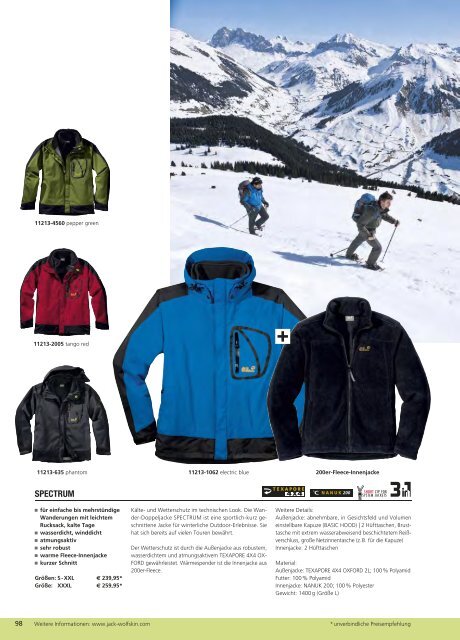 Jack Wolfskin Katalog 2012