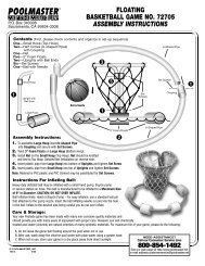 All-Pro Water Basketball Game Instructions - Poolmaster