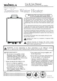 User Manual - Paloma Water Heaters