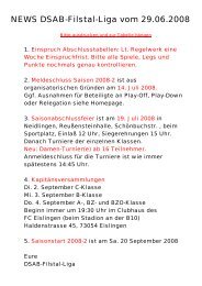 Saison 2008-1 - DSAB Filstal-Liga