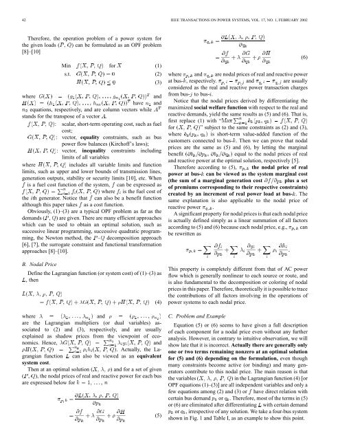 Components of nodal prices for electric power systems - Power ...