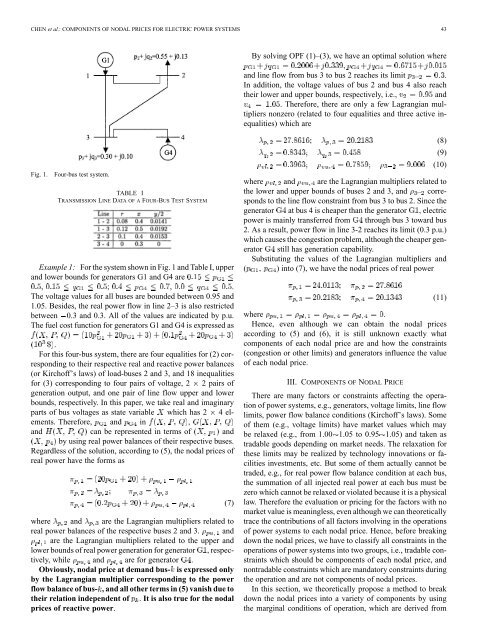 Components of nodal prices for electric power systems - Power ...