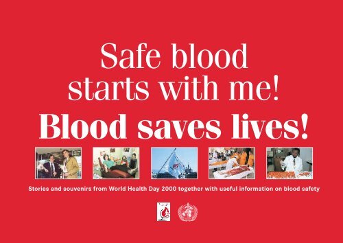 Safe Blood Starts with Me - libdoc.who.int - World Health Organization