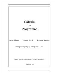 Cálculo de Programas - Sección de Ciencias de la Computación