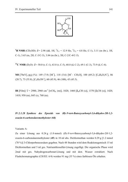 Versuche zur Synthese von Fagomin-Analoga