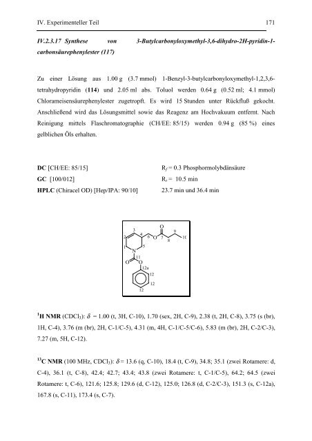 Versuche zur Synthese von Fagomin-Analoga