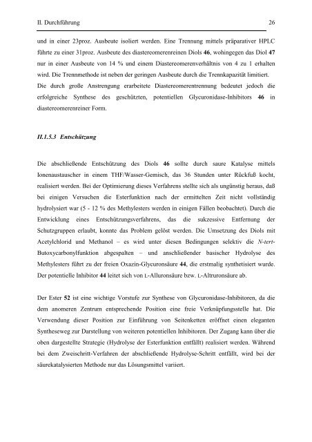 Versuche zur Synthese von Fagomin-Analoga