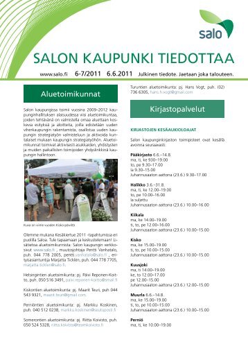 6-7/2011 - Salon kaupunki