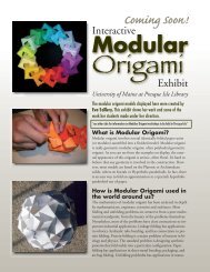 What is Modular Origami? - University of Maine at Presque Isle