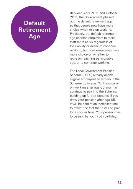 Planning Your Retirement - THE LOCAL GOVERNMENT PENSION ...
