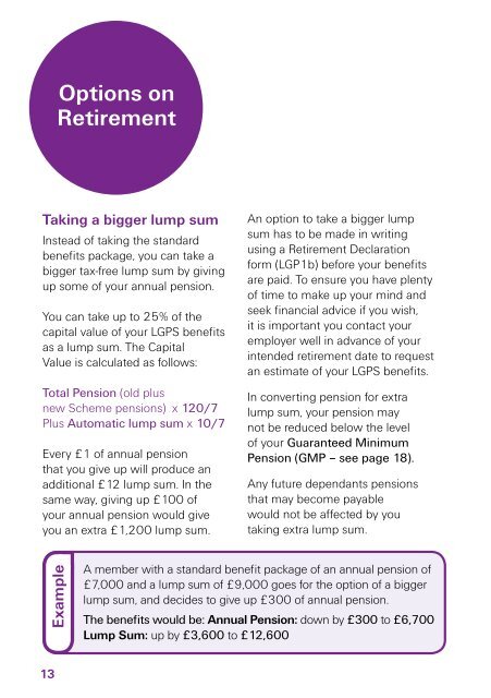 Planning Your Retirement - THE LOCAL GOVERNMENT PENSION ...