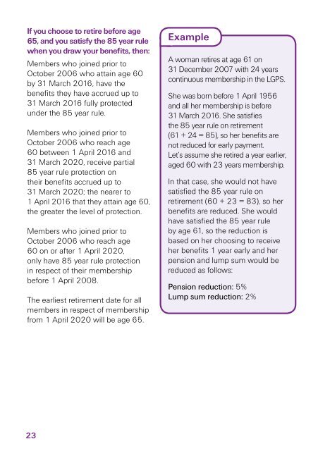 Planning Your Retirement - THE LOCAL GOVERNMENT PENSION ...