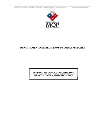 pdf62k - Registro de Contratistas y Consultores - MOP