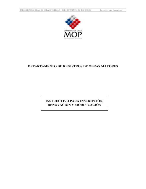 pdf62k - Registro de Contratistas y Consultores - MOP