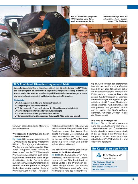 TÜV Rheinland im AUTOHAUS - Auto Service Praxis