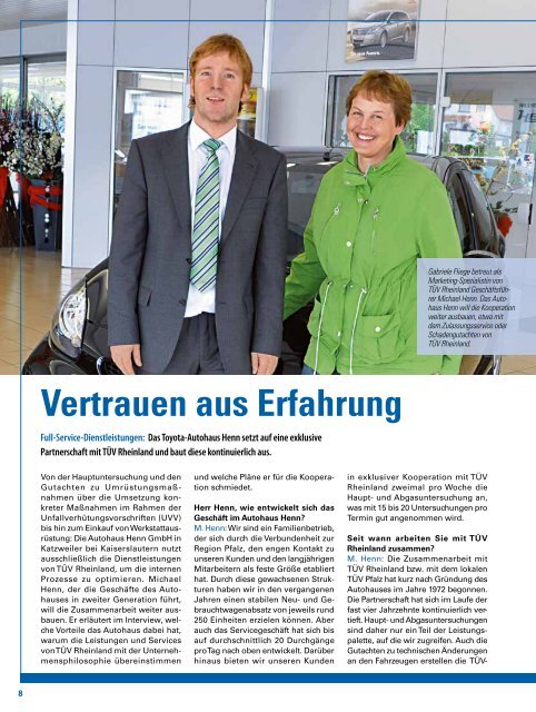 TÜV Rheinland im AUTOHAUS - Auto Service Praxis