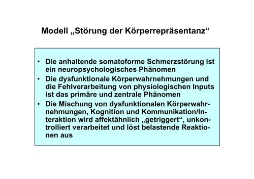 Definition: Schmerz ist ein unangenehmes Sinnes- und ...