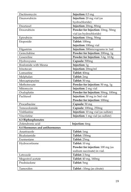 national list of essential medicines sri lanka - World Health ...