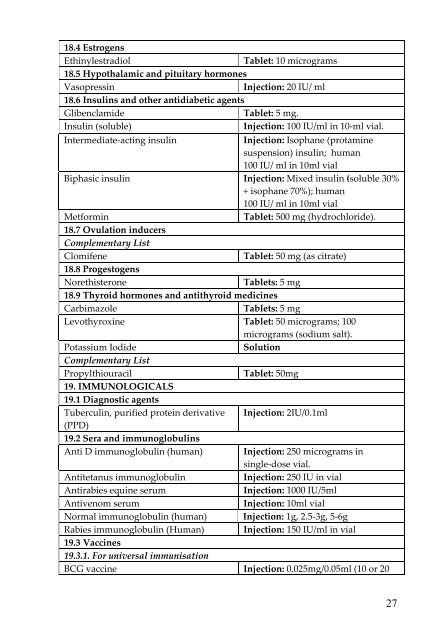 national list of essential medicines sri lanka - World Health ...