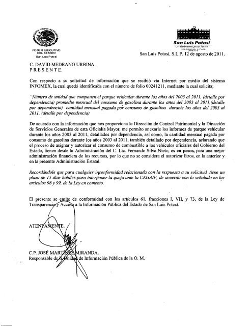 archivo que contiene oficio con la - Documentos de Proyecto TÃ¡bano