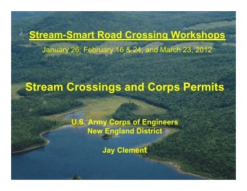 Stream Crossings and Corps Permits - Wells National Estuarine ...
