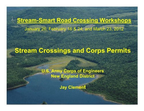 Stream Crossings and Corps Permits - Wells National Estuarine ...