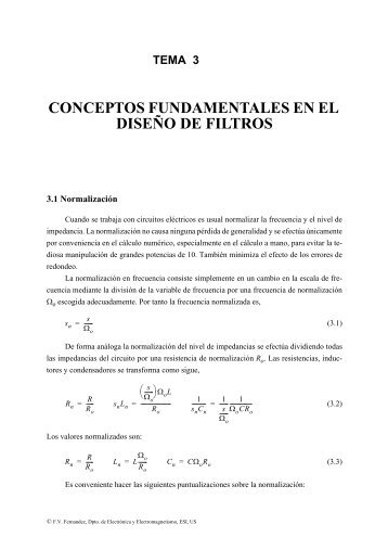 conceptos fundamentales en eldiseÃ±o de filtros - IMSE-CNM