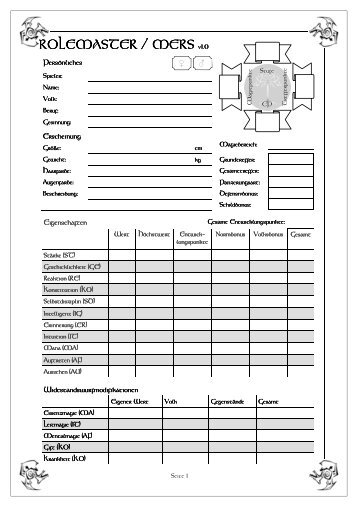 Charakterbogen MERS