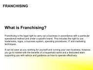 What is Franchising? - Franchise India